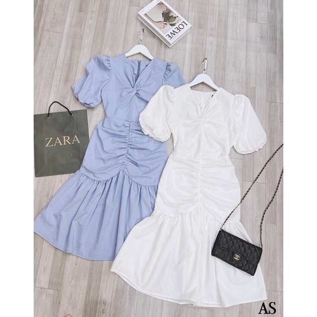 💥sỉ💥váy xanh-trắng cho con ti đuôi cá hàng đẹp