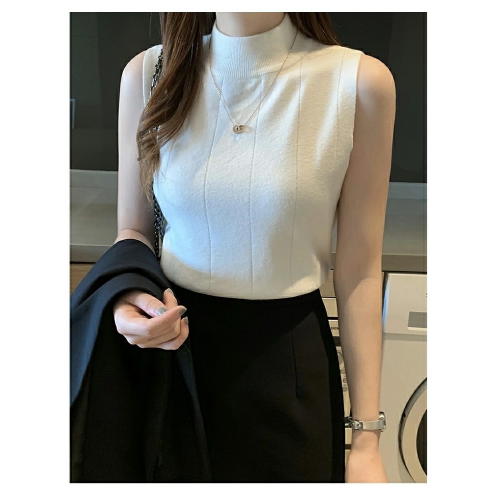 Áo len nữ sát nách mặc ôm dáng,vải len mịn  freesize từ 40-58kg mã ALNSN | BigBuy360 - bigbuy360.vn