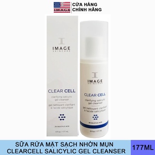 Gel Rửa Mặt Sạch Nhờn Mụn - IMAGE Skincare CLEAR CELL Salicylic Gel Cleanser 177ml