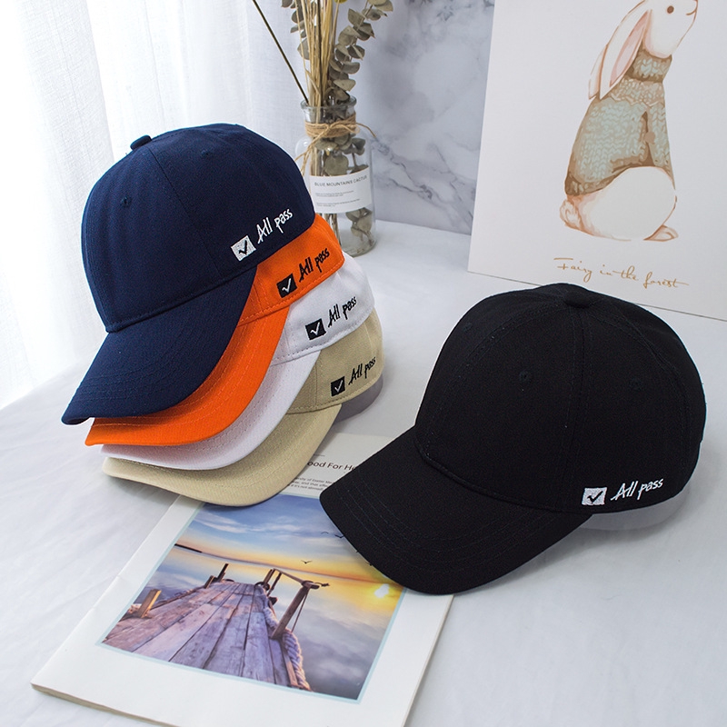 Nón Lưỡi Trai LINJW Thêu Chữ Đơn Giản Cho Cả Nam Và Nữ