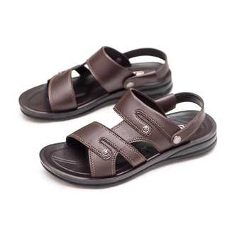 GIÀY DÉP SANDAL QUAI HẬU ĐẾ BẰNG NAM BITA'S SUM.100 (ĐEN + NÂU) - BITAS