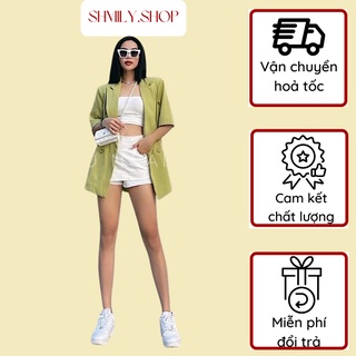 Áo khoác vest xanh
