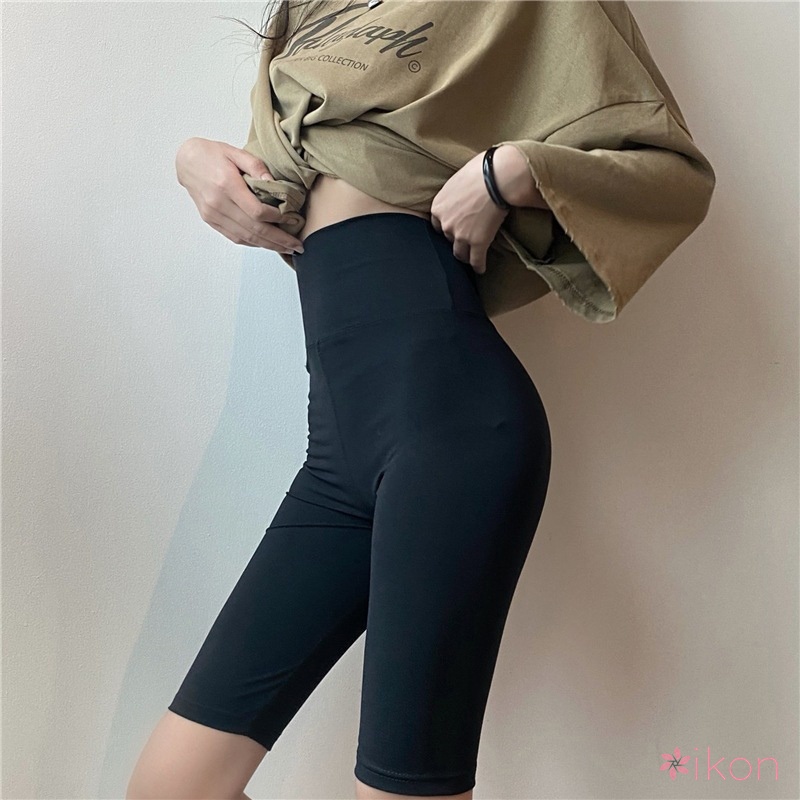 Quần ngắn đi xe đạp Dáng Ôm Hoạ Tiết Cá Mập Thời Trang Dành Cho Nữ