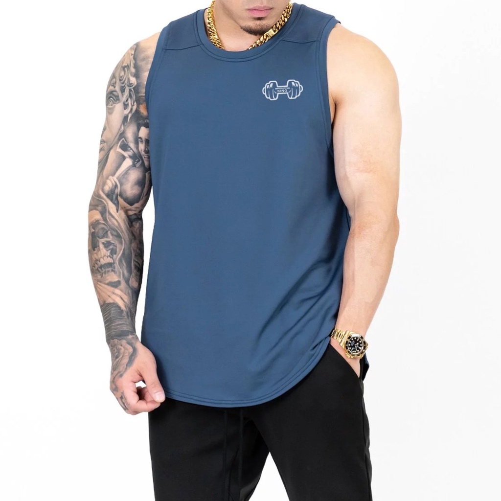 ÁO BA LỖ Nam Thể Thao - Tanktop Logo GYM - Cá Tính Sang Trọng