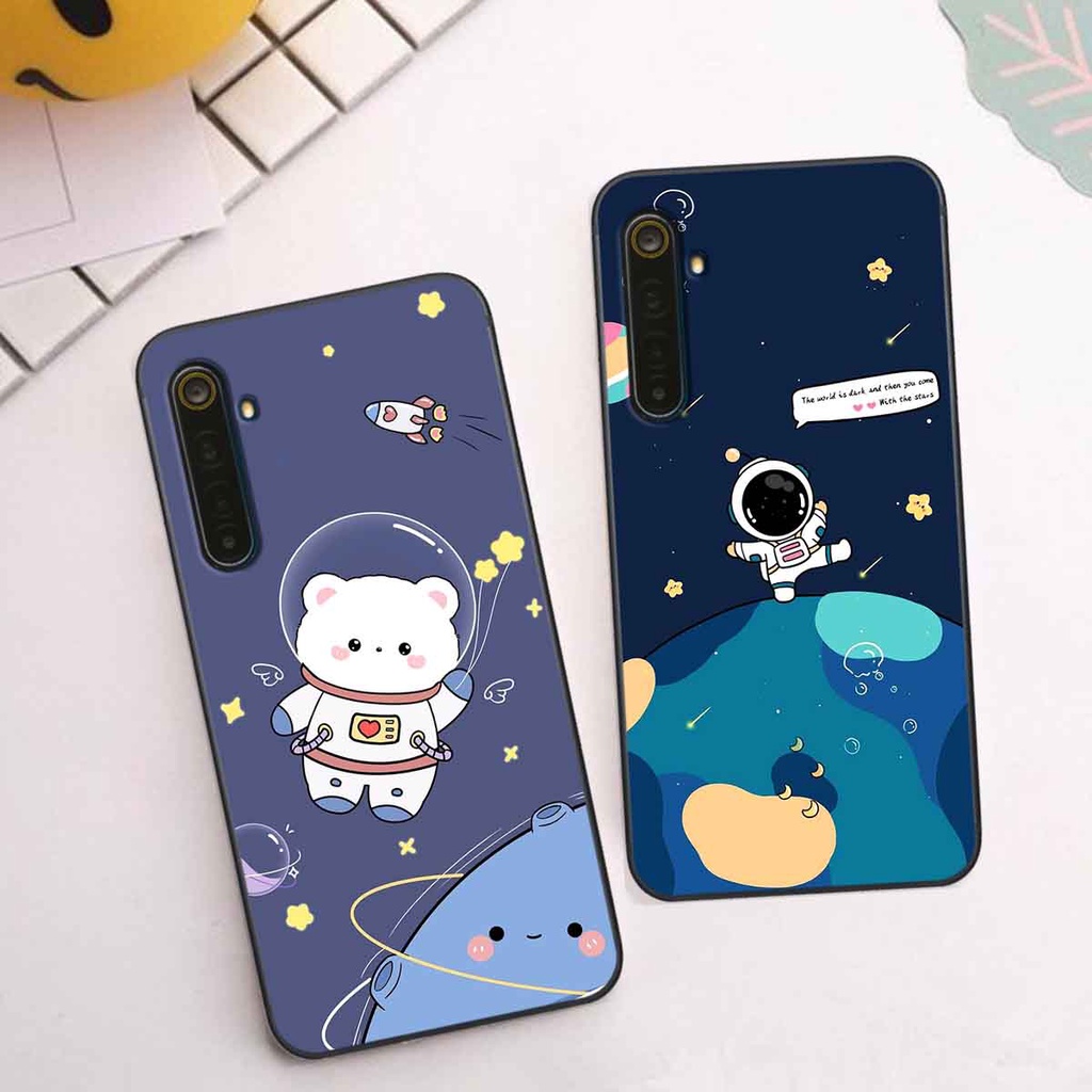 Ốp Realme 6 / 6 Pro in hình vũ trụ, phi hành gia bầu trời cute dễ thương