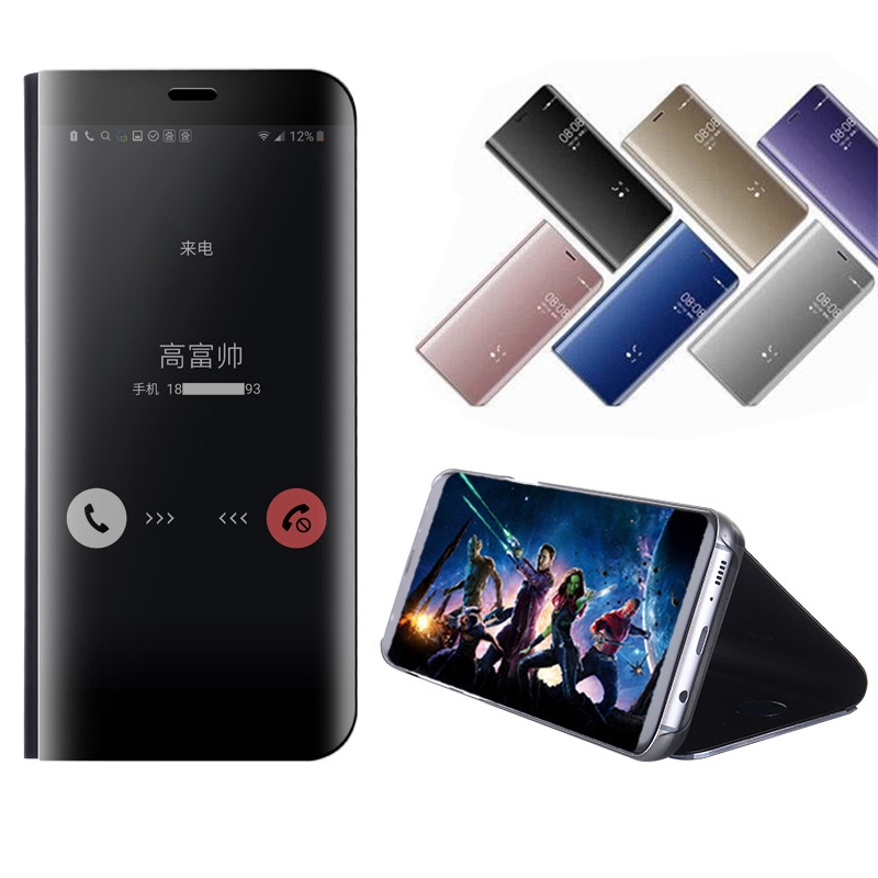 Bao da điện thoại nắp lật tráng gương thông minh cho Sony Xperia 1 5 XZ XZ3 XZ4 XZ5 Xperia 1 Xperia 5