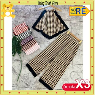 Set yếm đồ bộ thổ cẩm lụa 45-58 kg siêu đẹp siêu hot