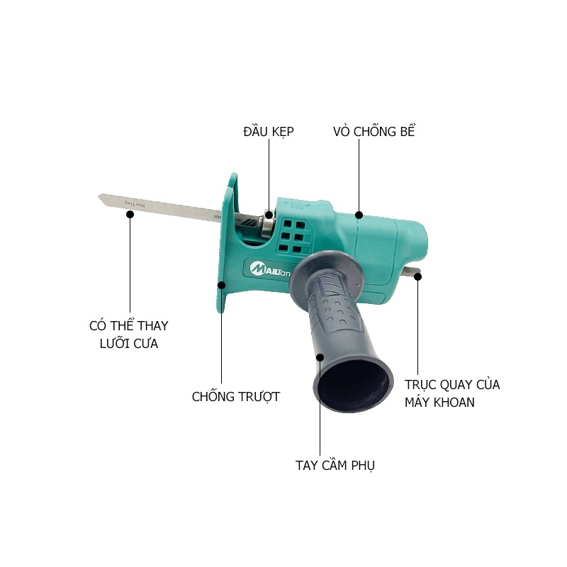 MAILTank SH202+SH220 Bộ Máy Khoan Pin Bắn Vít 38V Có Phụ Kiện Đi Kèm Bộ phụ kiện cho máy khoan, máy cưa, máy cưa lọng