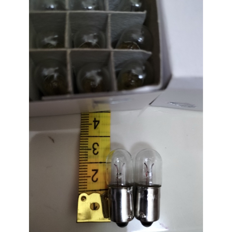 Combo 10 bóng đèn báo chống rung chất lượng cao đuôi gài BA9S 6.3V 1W