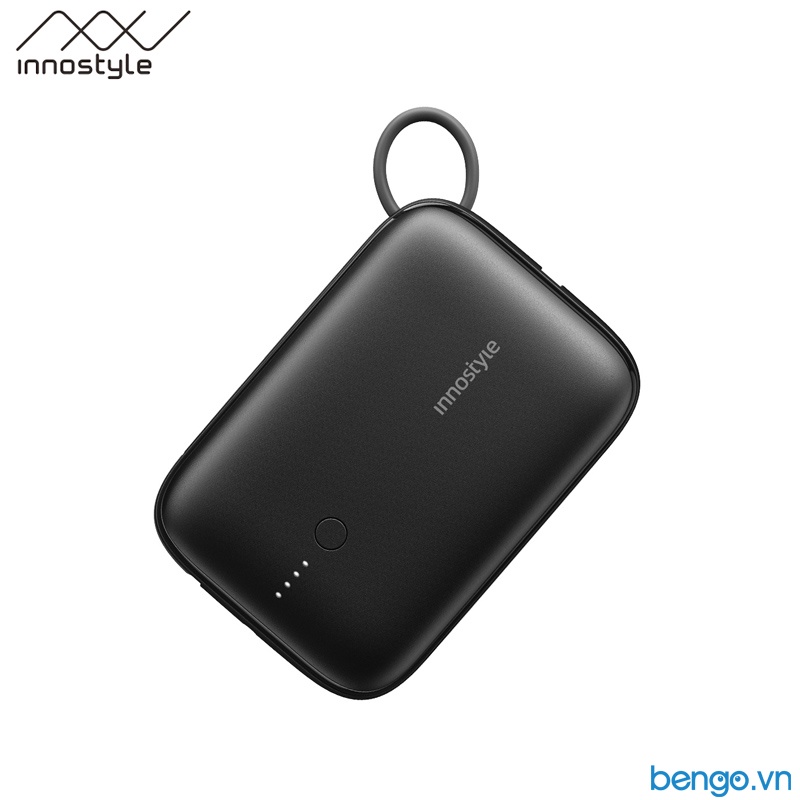 Sạc Dự Phòng INNOSTYLE Powergo Mini 10.000mAh 22.5W Tích Hợp Cáp USB-C - IP22PDBLK