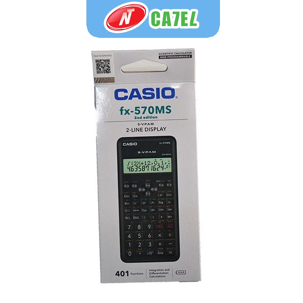 Máy tính CASIO FX 570MS-2 hàng chính hãng bảo hành 7 năm