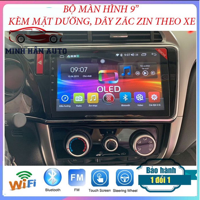 Màn hình ANDROID cho xe CITY, hình ảnh sắc nét, đẹp sang trọng làm nổi bật cho xe của bạn