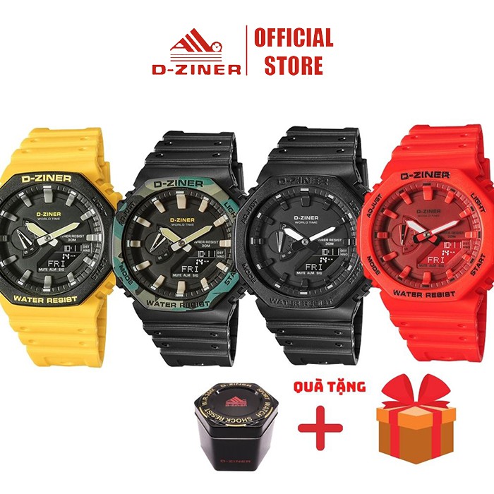 Đồng Hồ Điện Tử Thể Thao Nam DZINER DZ8287 Chống Thấm Nước Chính Hãng 40mm