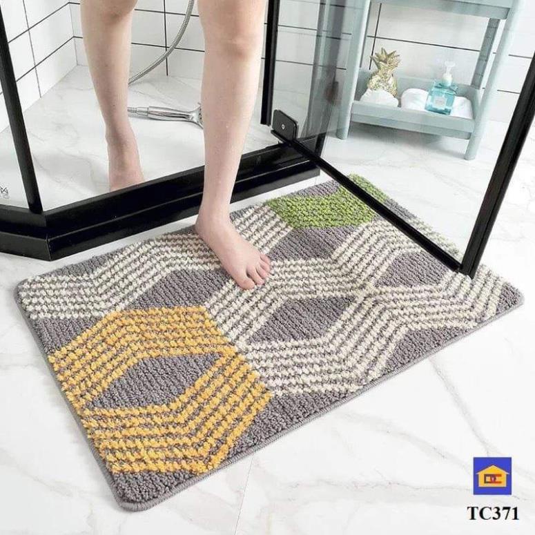 Thảm Lau Chân Lông Cừu Mềm Mịn Siêu Thấm Nước Kích Thước 40 x60 cm
