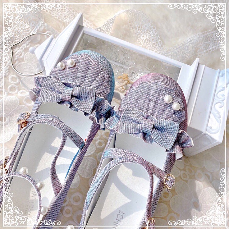 Giày LOLITA galaxy vỏ xò sequin chính hãng