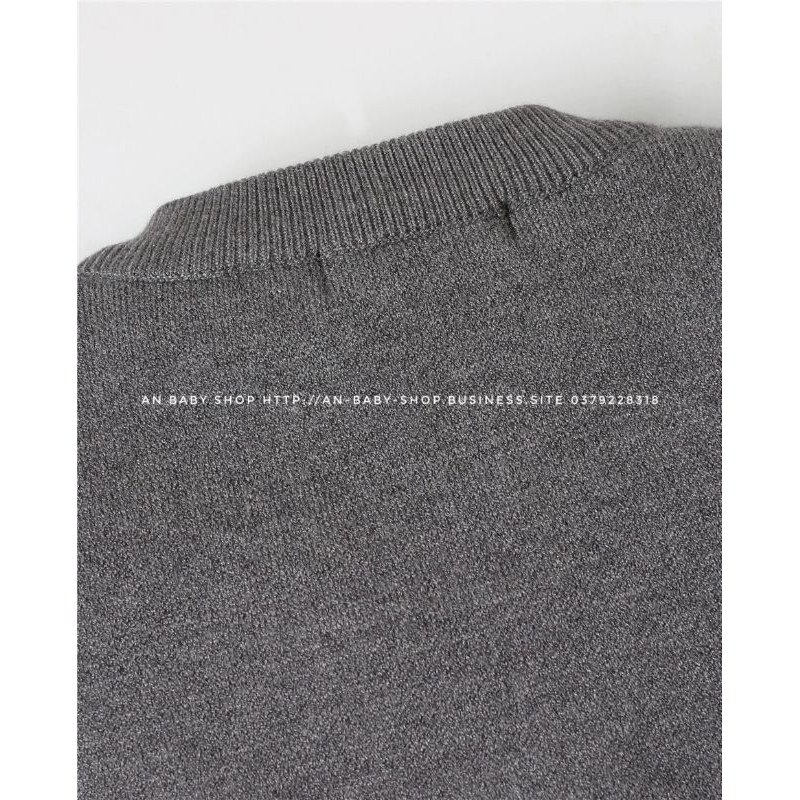 BEMIDJI-bemidji Thu đông mới áo len cho bé trai 100% cotton áo len dày đan len cardigan Anh
