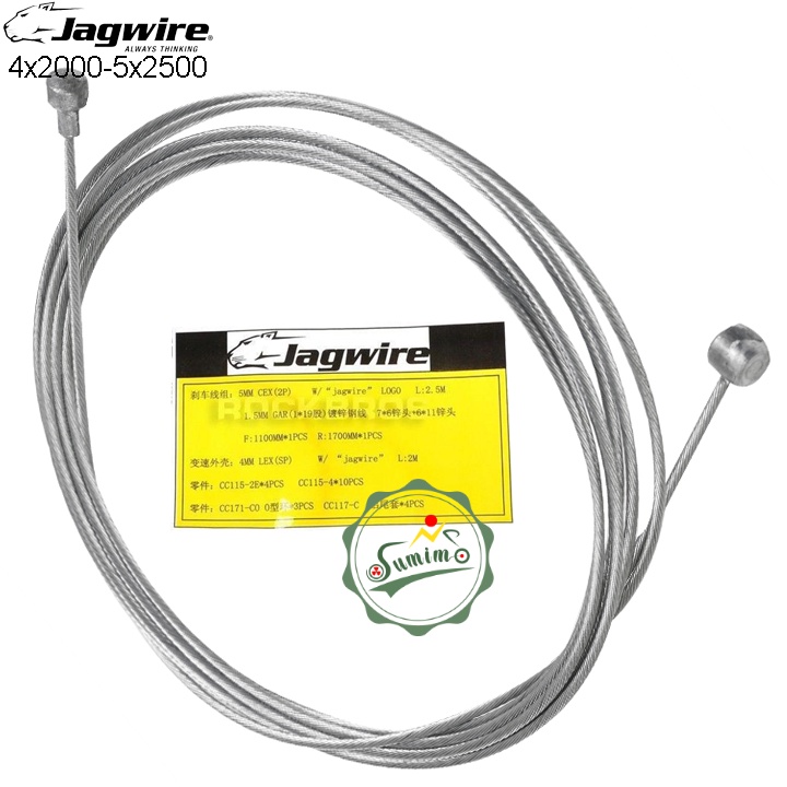 Bộ vỏ ruột thắng JAGWIRE trước và sau kèm vỏ đề