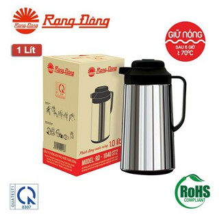 Phích giữ nhiệt 1 lít inox Rạng Đông sang trọng, thuận tiện giữ nhiệt tối ưu