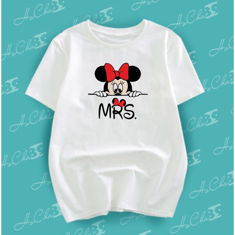 Bộ Áo Thun MICKEY Dễ Thương Cả Gia Đình | Ảnh Thật - Vải Dày Đẹp - May Dây Cổ Hàng Xuất Khẩu