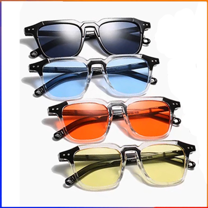 Kính mắt nam nữ thời trang gọng vuông chống tia UV400