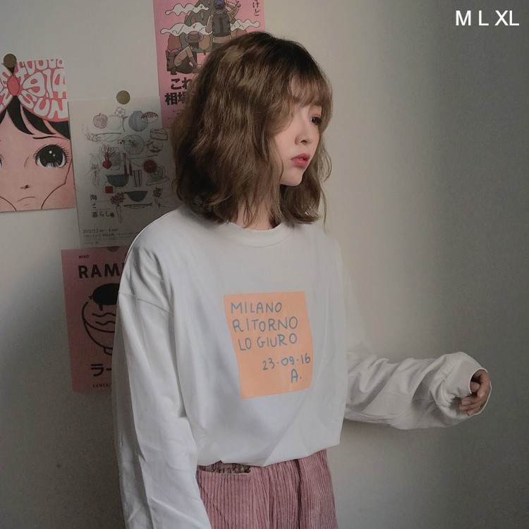 Áo Thun Tay Dài Bo Tay Unisex MILANO Ulzzang Thu Đông