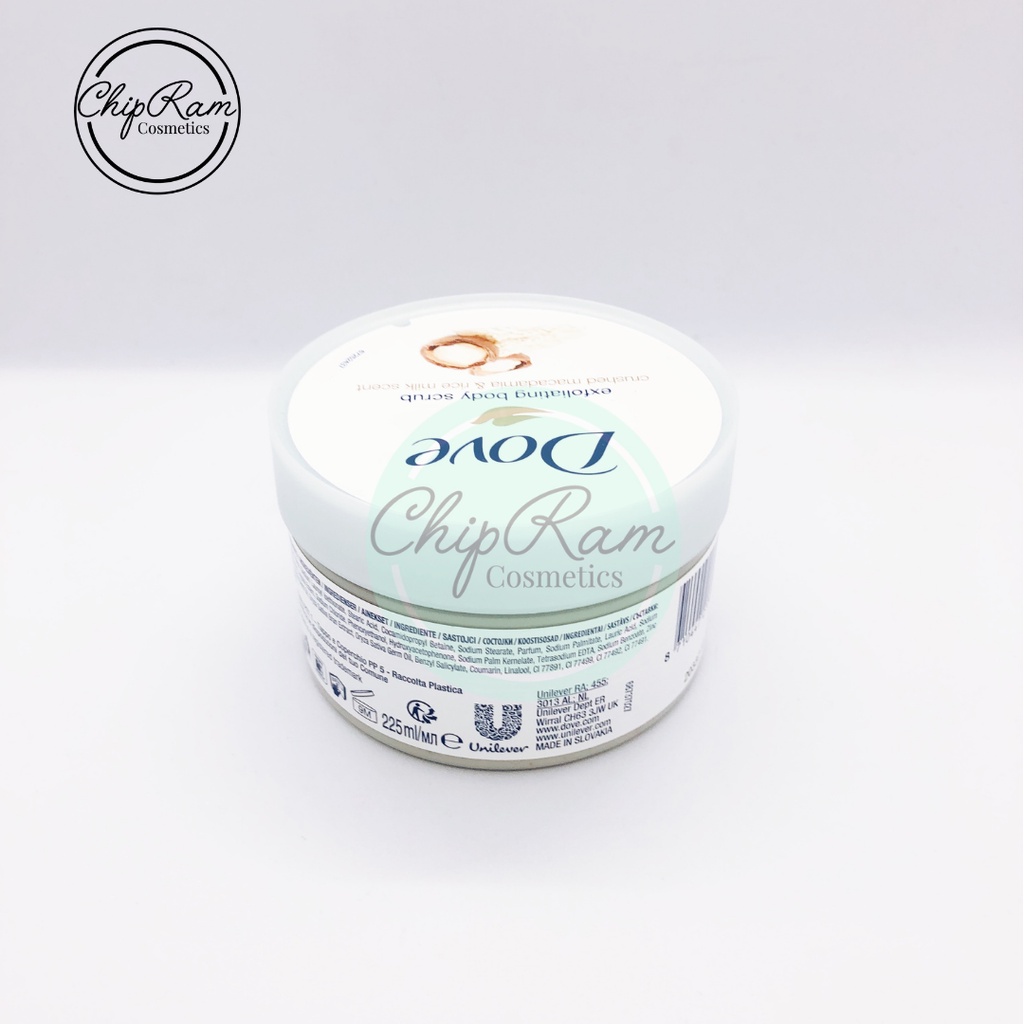 Tẩy da chết dove bản Đức  225ml