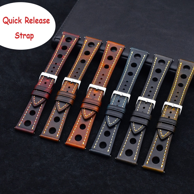 Dây Đeo Bằng Da Thật 22mm 24mm Phong Cách Retro Cho Đồng Hồ Huawei Watch GT GT2 46mm