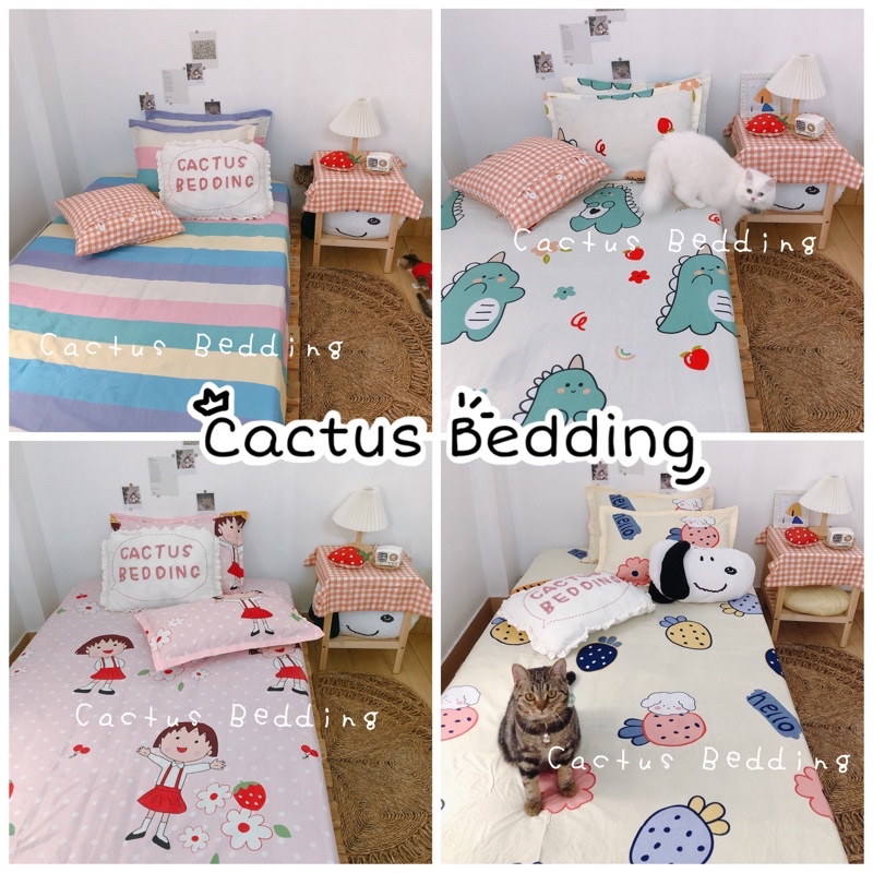 🌈 99k - Ga gối vải Cotton 3d (ảnh Cactus Bedding tự chụp)