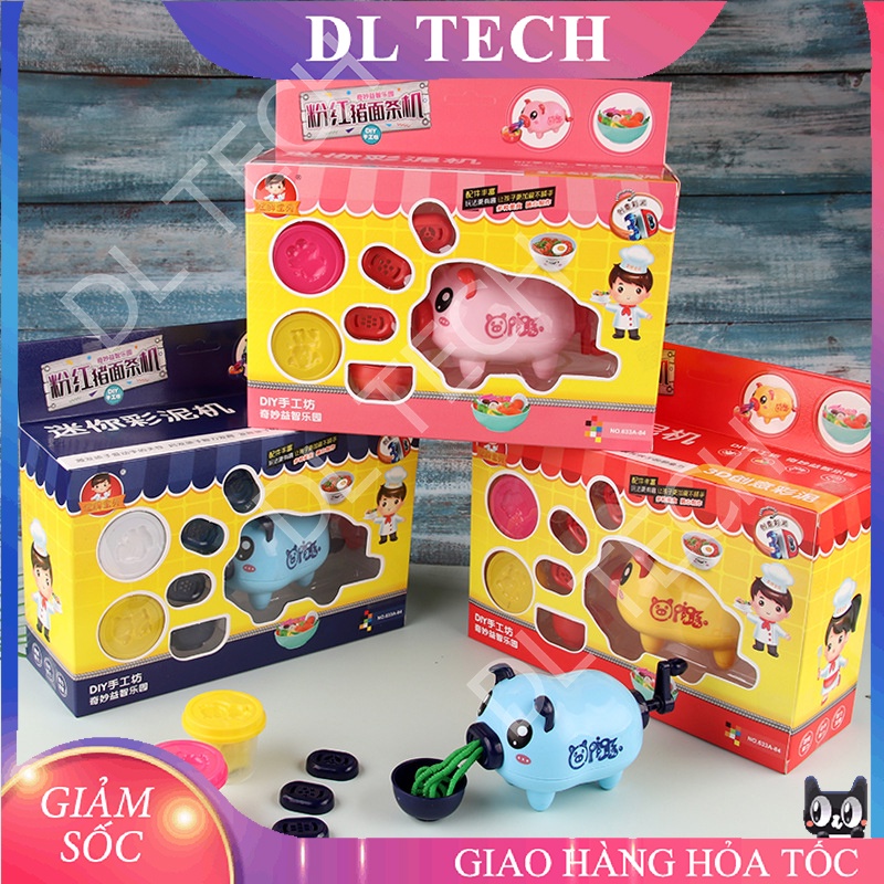 BỘ NẤU ĂN BẰNG ĐẤT NẶN DNNB, ĐỒ CHƠI LÀM MÓN ĂN TỪ ĐẤT NẶN CHO BÉ DL TECH