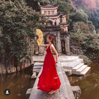 Váy Maxi Boho cột cổ cực xinh ❤️ ( hình thật ) vintage