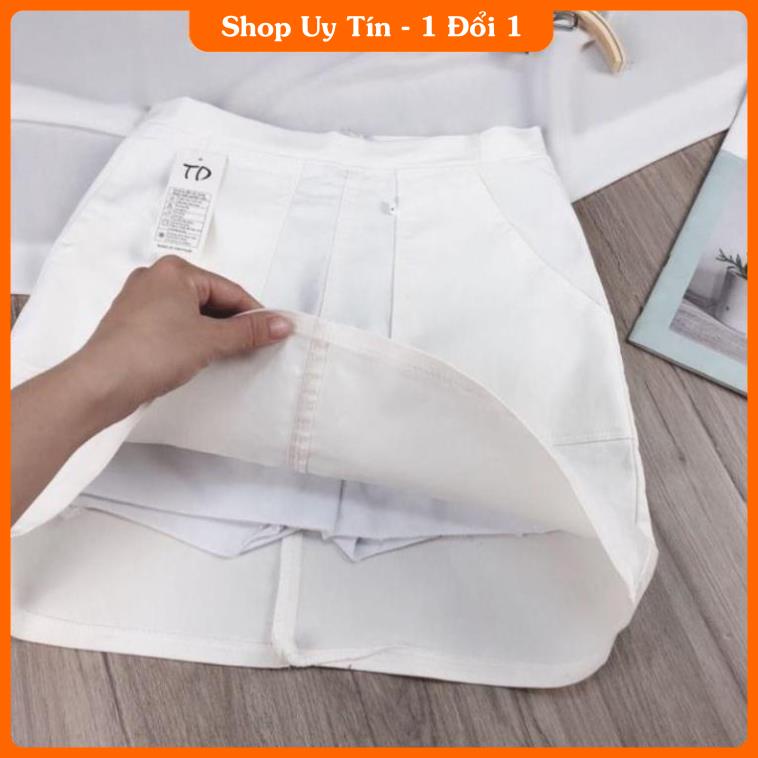 CHÂN VÁY KAKI CHỮ A HAI TÚI LỚN M15 -IB