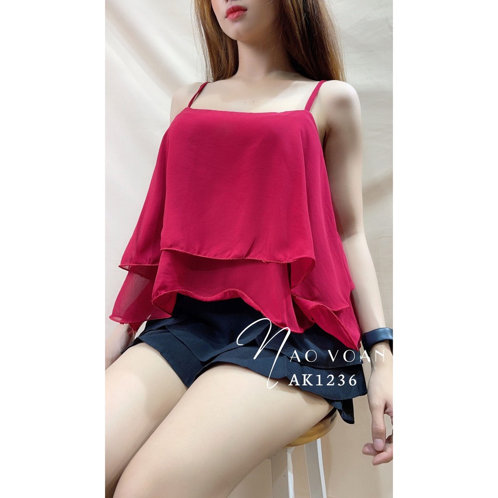 ÁO 2 DÂY VOAN TẦNG XINH XẮN AK1236 ⚡FREESHIP⚡100% ẢNH THẬT⚡ NN CHUYÊN SỈ - NN STORE