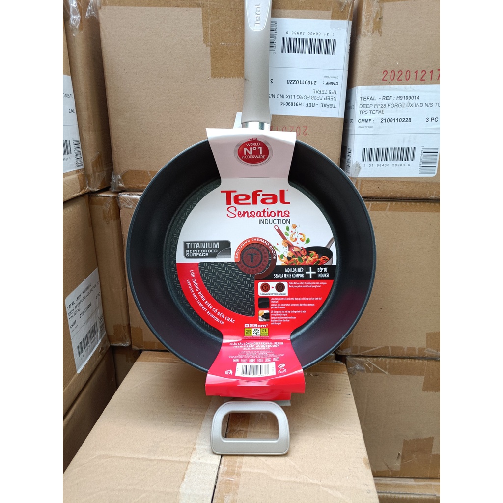 Chảo chiên sâu lòng Tefal Sensations H9109014 24 - 28 cm