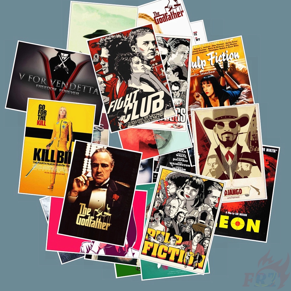 ❉ Classical Movie Retro Mini Poster Series 01 Stickers ❉ 25Pcs/Set Waterproof DIY Fashion Doodle Decal Stickers
