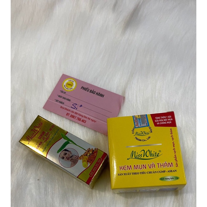 Bộ Đôi Kem nghệ Misswhite Và Serum Mụn Thâm 10ml