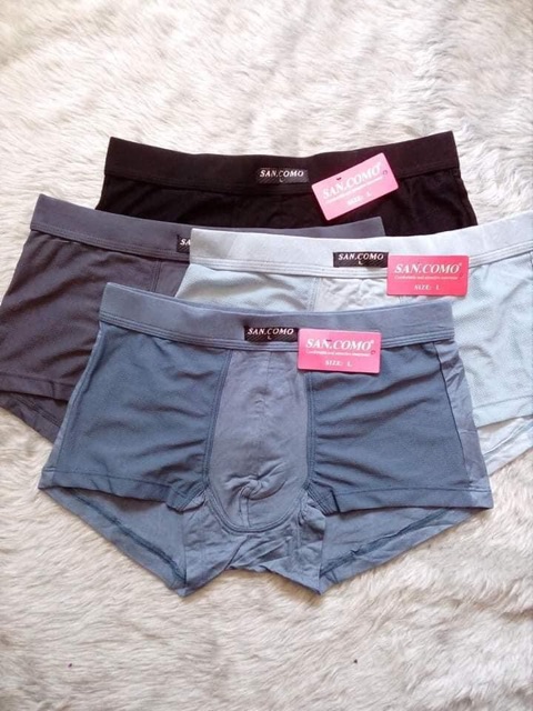Quần sịp đùi SAN.COMO Thái Lan - size L,XL,XXL- siêu mềm, thông hơi mát lịm tim - từ 47 đến 87kg