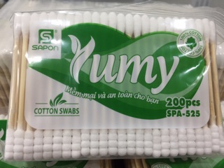 Tăm bông YUMY túi 200 que