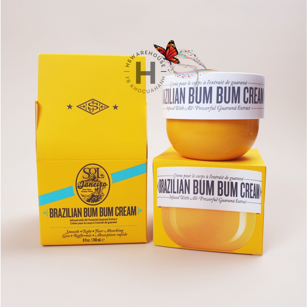 [75ml,240ml] Kem Dưỡng Thể Sol De Janeiro Brazilian Bum Bum Cream