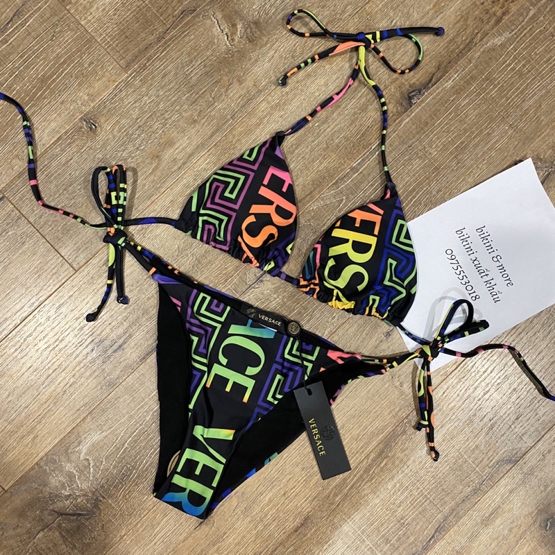 [BKN1277] &lt;BRAND&gt; SET BIKINI VSC MIX MÀU CHỮ DỌC