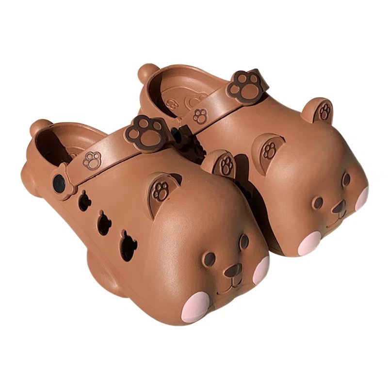 Dép sục cross gấu má hồng dễ thương cute nam nữ 🐻 Mã 14A