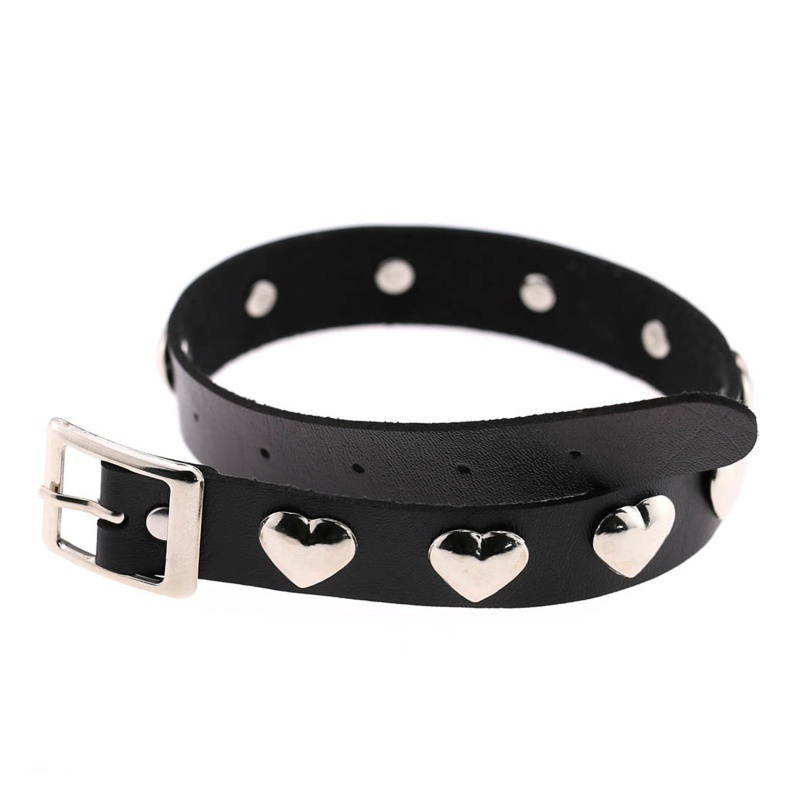 Vòng Cổ Choker Đính Gai Kim Loại Phong Cách Gothic Punk