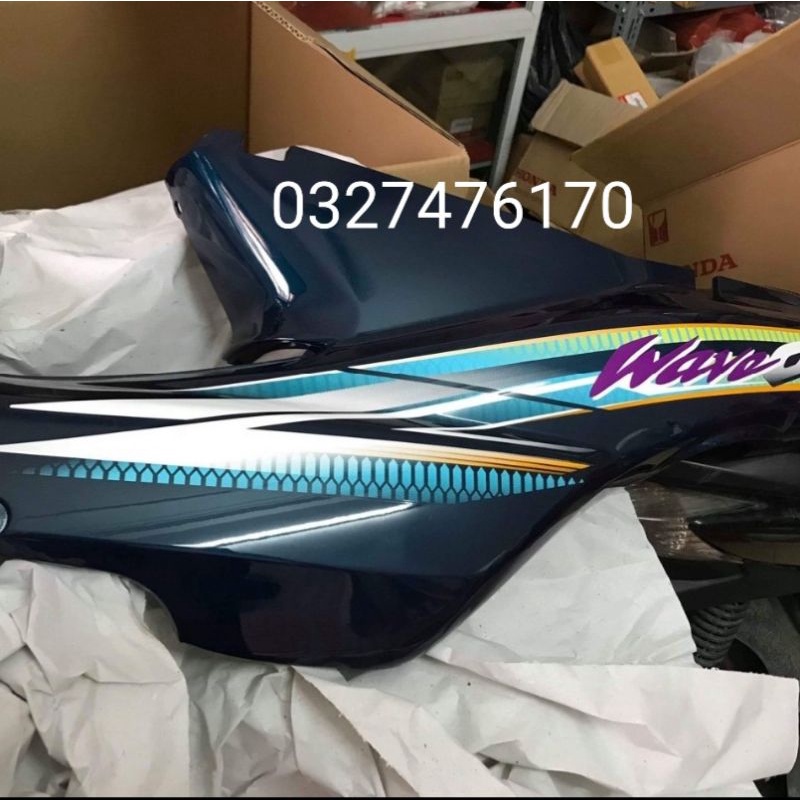 Bộ nhựa dàn áo xe WAVE Alpha + xanh rêu zin honda
