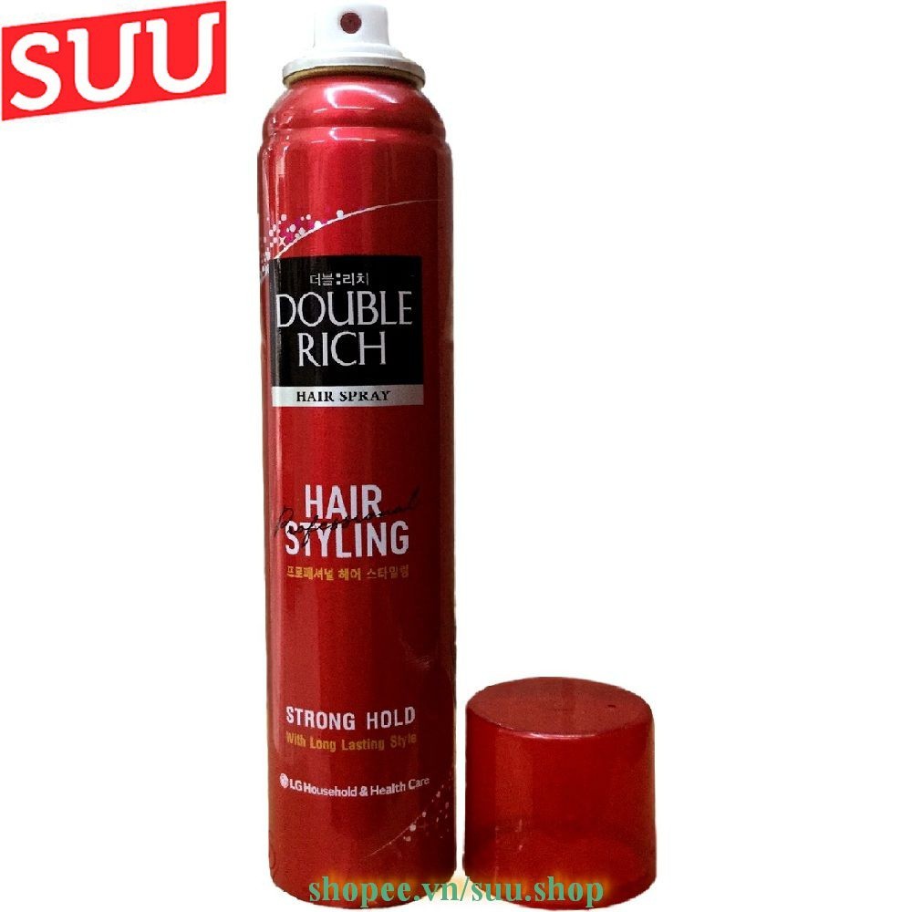 Keo Xịt Giữ Nếp Tóc Double Rich Hair Spray 170ML suu.shop cam kết 100% chính hãng