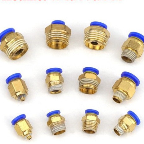 Đầu nối nhanh ống 6 ren ngoài, , Nối ren nhựa