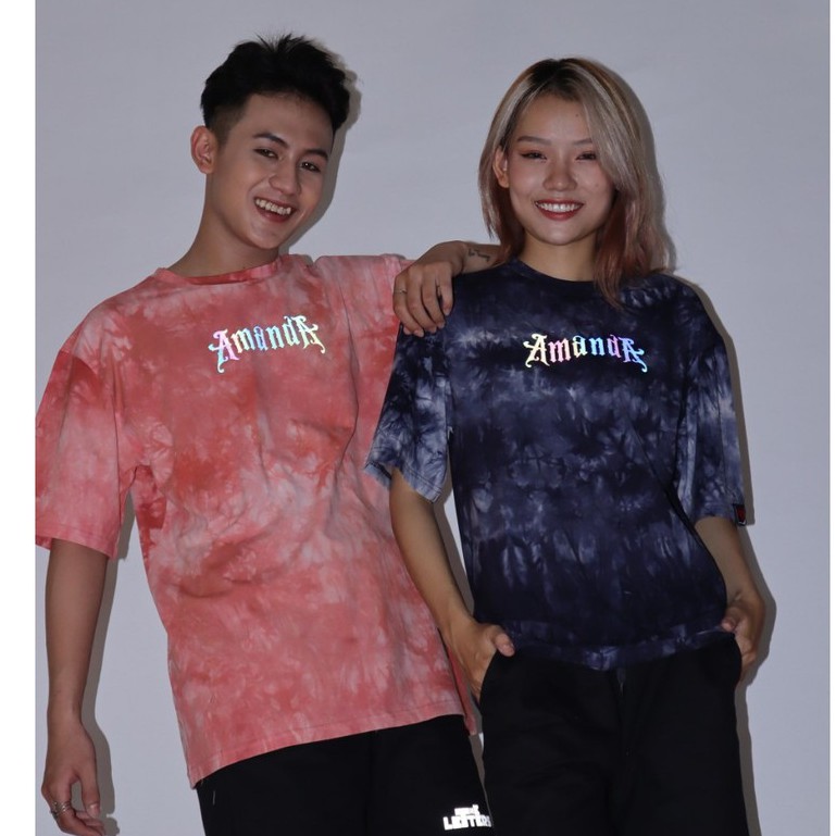 Áo thun loang màu form rộng tay lỡ nam nữ Phông tiedye Unisex phản quang Local Brand Chính Hãng Midori M Studio