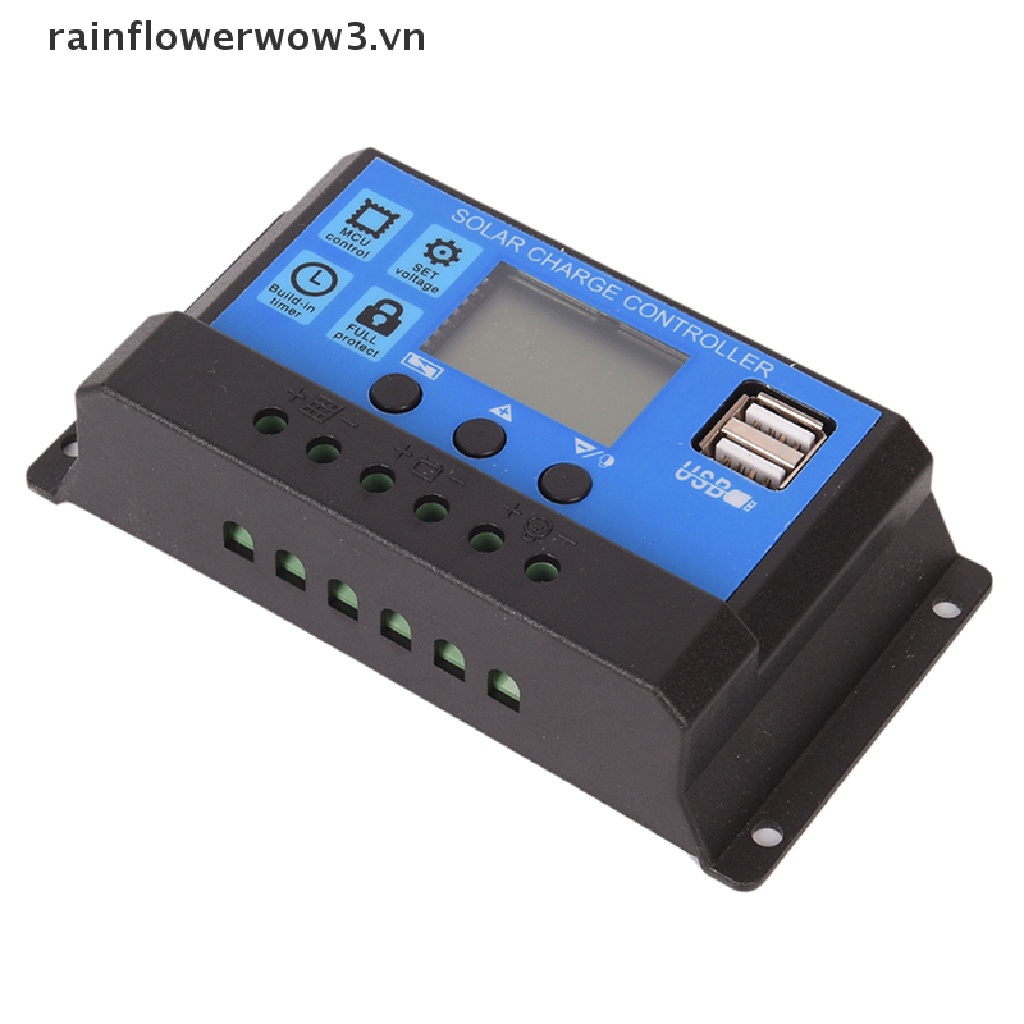 Sạc Năng Lượng Mặt Trời 12v / 24V 30A PWM LCD