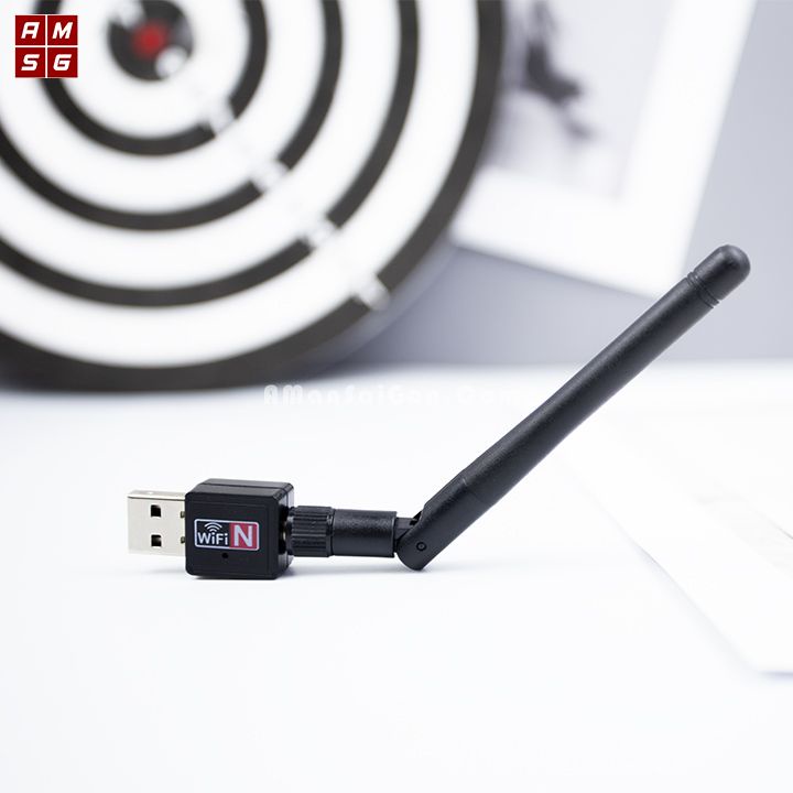 USB Thu Wifi Cho PC, Laptop Có Anten Không Dây - Sóng Mạnh, Ổn Định, Tốc Độ Cao - BH 6 tháng