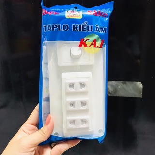 Bộ taplo 1 công tắc 3 ổ cắm Điện Sáng