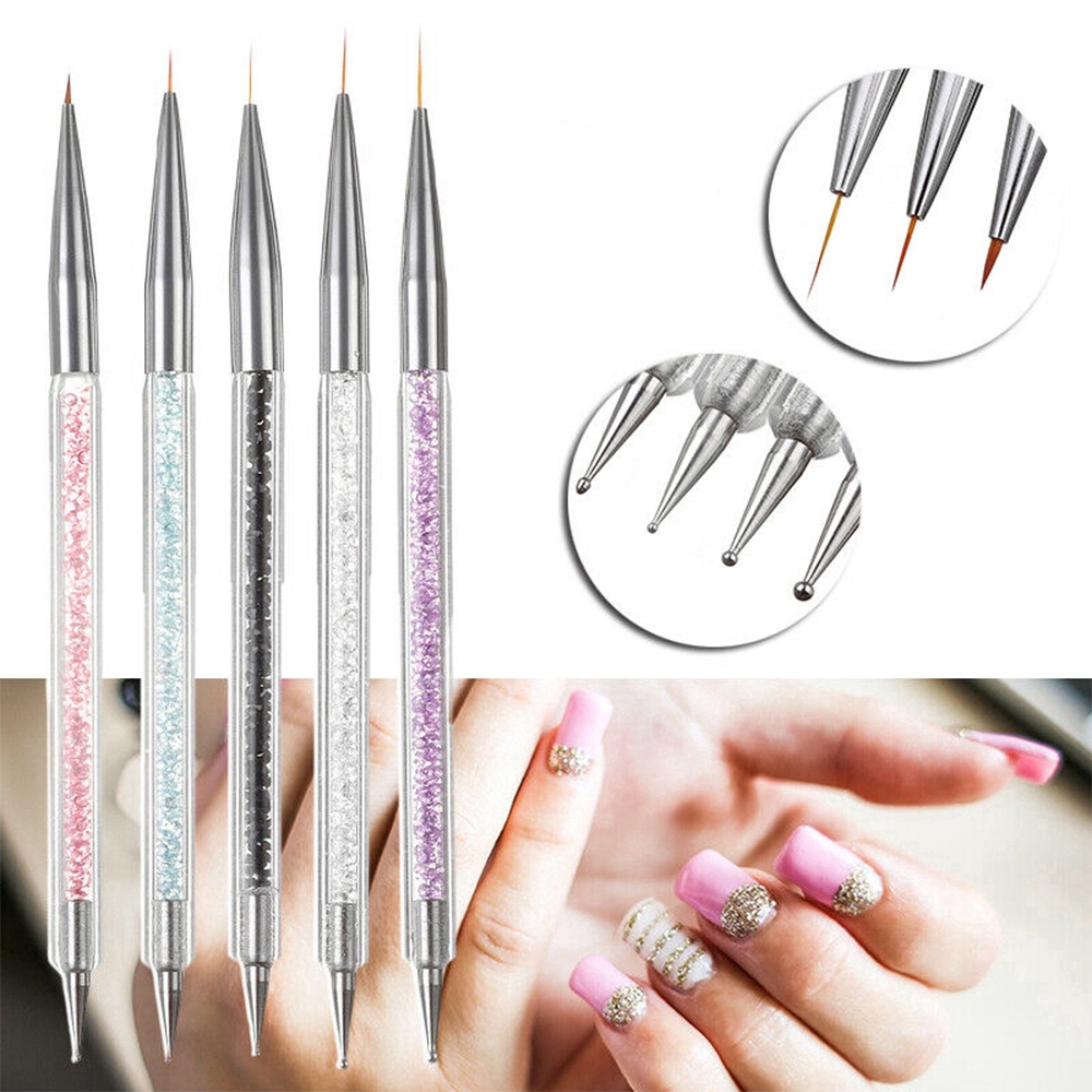 [Hàng mới về] Set 5 bút vẽ móng thiết kế 2 đầu cao cấp