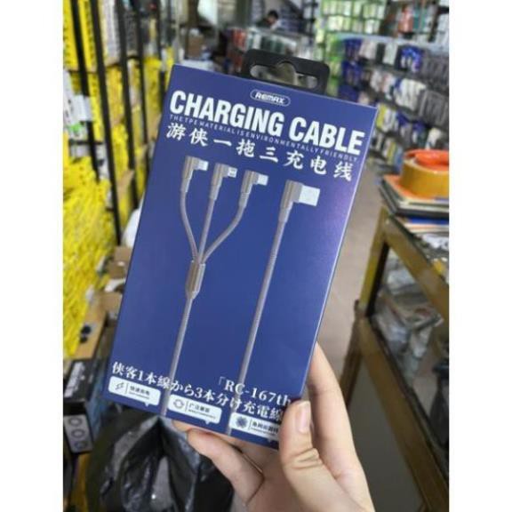 Cáp game cao cấp ba đầu dây dù chính hãng Remax